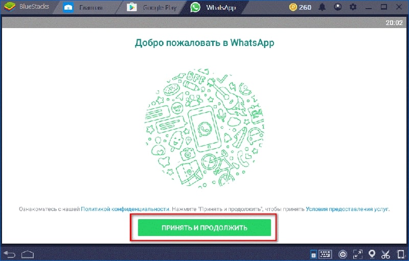 Установка Whatsapp 